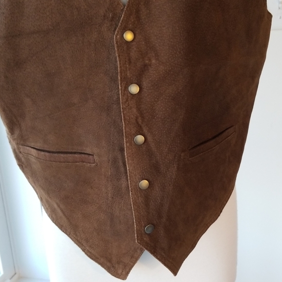 Stefano Man Men's Leather Vest - Picture 2 of 6
